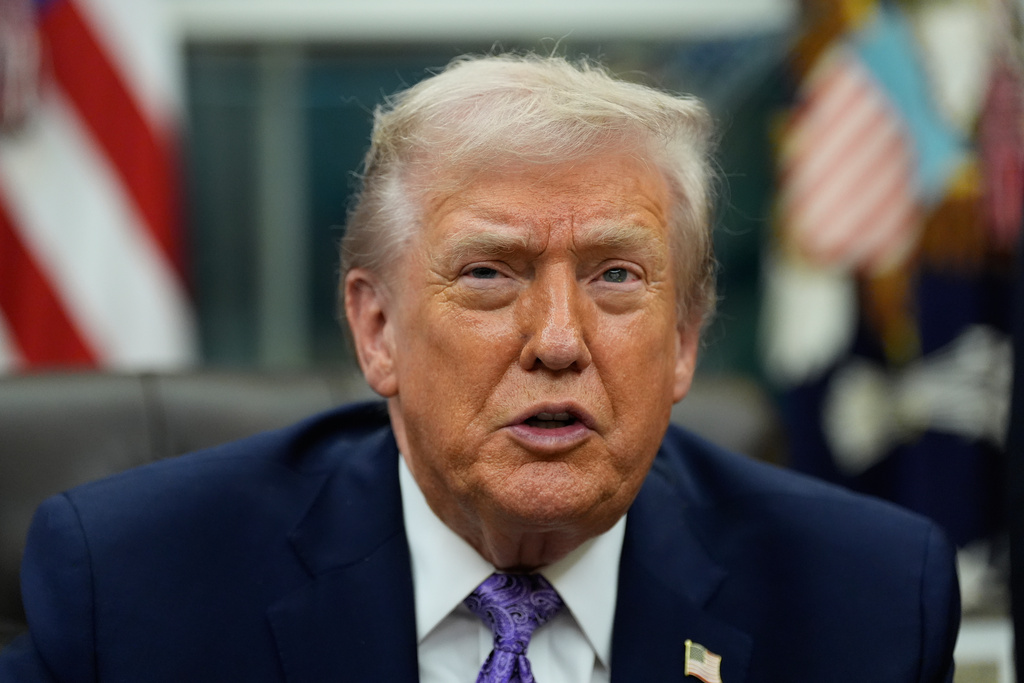 FILE - President Donald Trump speaks during a signing ceremony in the Oval Office of the White House, Dec. 11, 2025, in Washington. (AP Photo/Alex Brandon, File)