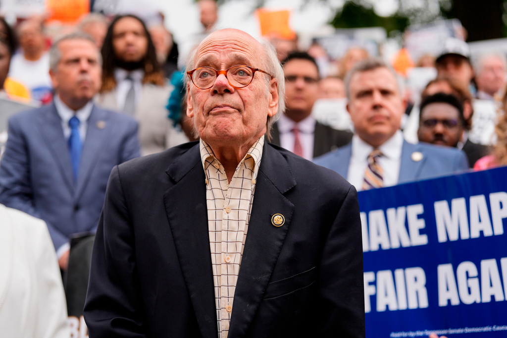 FILE - Rep. Steve Cohen, D-Tenn., of Memphis, speaks during a news conference before a special session of the state legislature to redraw U.S. Congressional voting maps on May 5, 2026, in Nashville, Tenn. (AP Photo/George Walker IV, File)