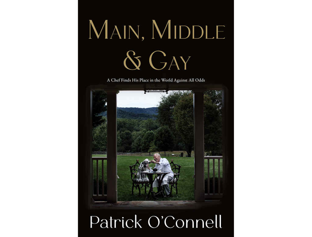 This photo provided by Celadon Books shows the book cover for "Main, Middle & Gay," by Patrick O'Connell. (Celadon Books via AP)