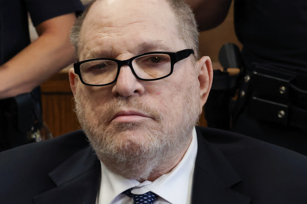 Harvey Weinstein appears in Manhattan criminal court on Friday, May 15, 2026, in New York. (Timothy A. Clary/Pool Photo via AP)
