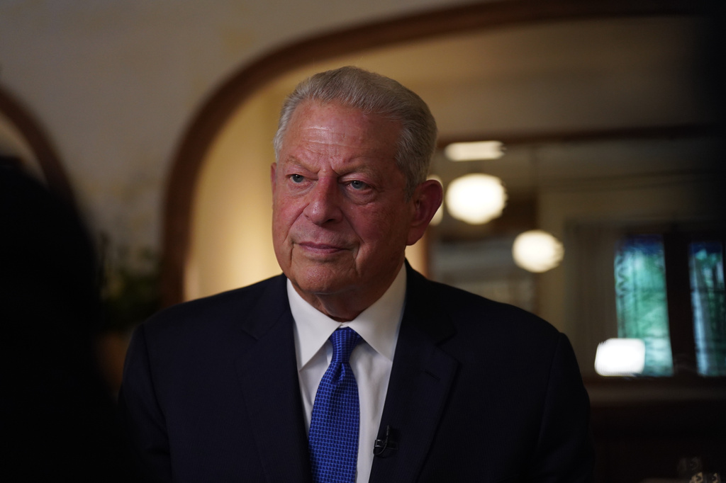 Former Vice President Al Gore listens during an interview in New York on Monday, Sept. 21, 2026. (AP Photo/Mary Conlon)