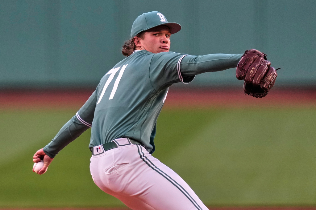 Boston Red Sox pitcher Connelly Early delivers during the first inning of a baseball game against the Tampa Bay Rays, Friday, May 8, 2026, in Boston. (AP Photo/Charles Krupa)