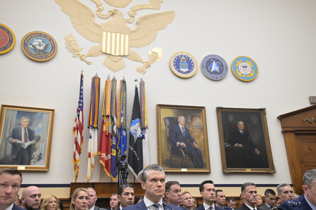 Secretary of Defense Pete Hegseth appears before a House Committee on Armed Services business meeting on the Department of Defense Fiscal Year 2027, on Capitol Hill, Wednesday, April 29, 2026, in Washington. (AP Photo/Rod Lamkey, Jr.)