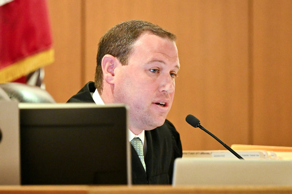Judge Matthew Nemerson speaks during the arraignment of singer Britney Spears in a DUI case at the Ventura County Superior Court in Ventura, Calif., on Monday, May 4, 2026. (Frederic J. Brown/Pool Photo via AP)