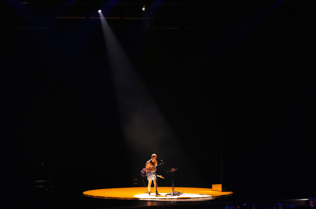 FILE - Justin Bieber performs "Yukon" during the 68th annual Grammy Awards in Los Angeles on Feb. 1, 2026. (AP Photo/Chris Pizzello, File)