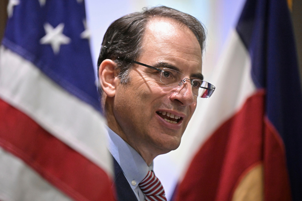 FILE - Colorado Attorney General Phil Weiser speaks at a news conference, July 22, 2025, in Denver. (Hyoung Chang/The Denver Post via AP, File)