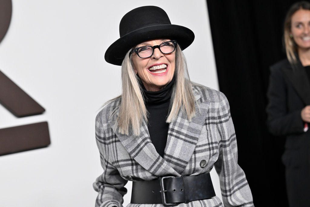 FILE - Diane Keaton attends the Ralph Lauren Spring/Summer 2024 collection during New York Fashion Week on Sept. 8, 2023. (Photo by Evan Agostini/Invision/AP, File)