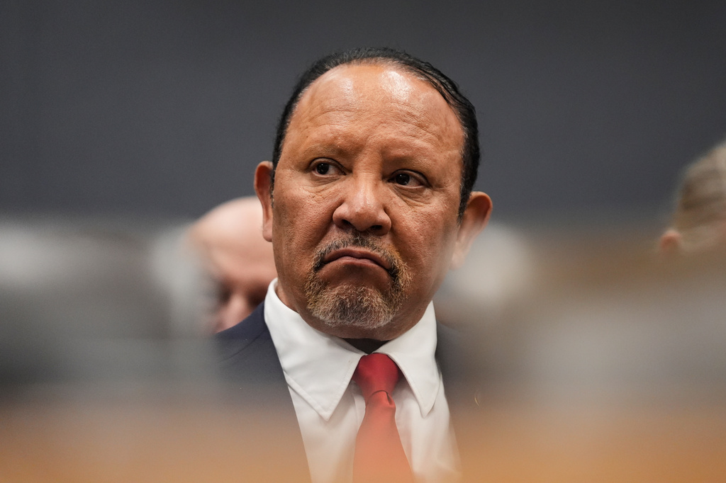 FILE - Marc Morial, president of the National Urban League, former Louisiana state senator and former New Orleans mayor, listens during a Louisiana House and Governmental Affairs Committee hearing over redistricting in Baton Rouge, La., May 21, 2026. (AP Photo/Gerald Herbert, File)
