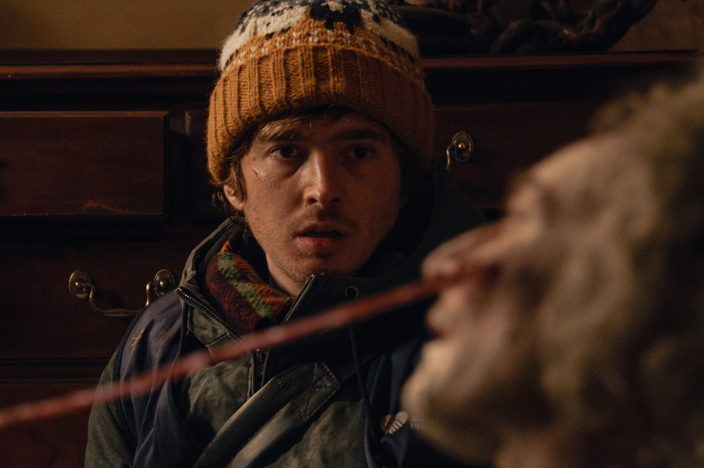 This image released by Sony Pictures shows Austin Abrams in a scene from "Resident Evil." (Sony Pictures via AP)