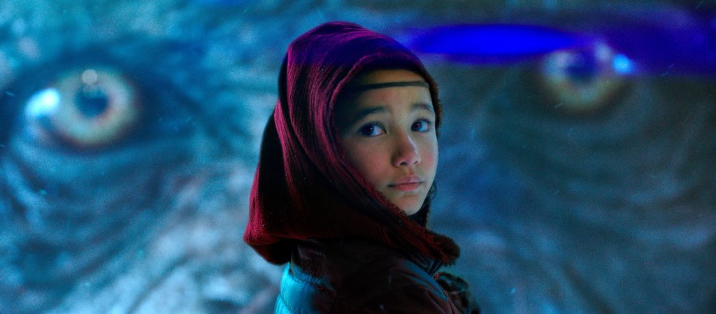 This image released by Warner Bros. Entertainment shows Kaylee Hottle in a scene from "Godzilla vs. Kong." (Warner Bros. Entertainment via AP)