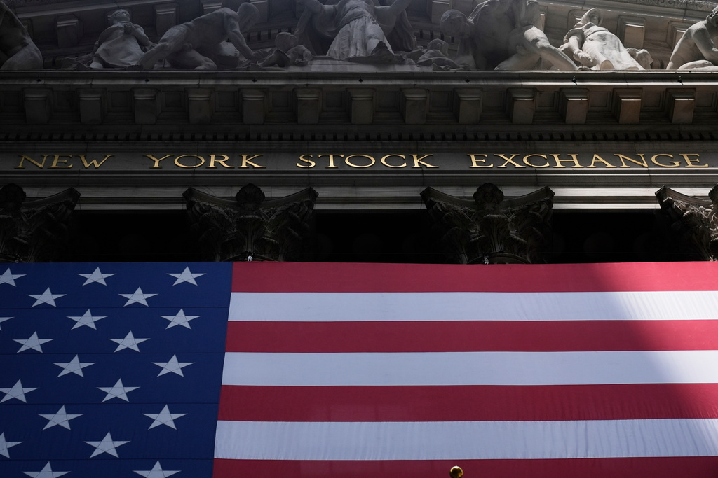 FILE - The New York Stock Exchange is seen in New York, July 14, 2025. (AP Photo/Seth Wenig, file)