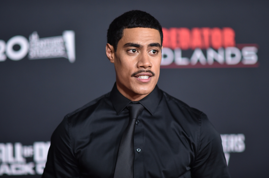 Dimitrius Schuster-Koloamatangi arrives at the premiere of "Predator: Badlands" on Monday, Nov. 3, 2025, at TCL Chinese Theatre in Los Angeles. (Photo by Richard Shotwell/Invision/AP)