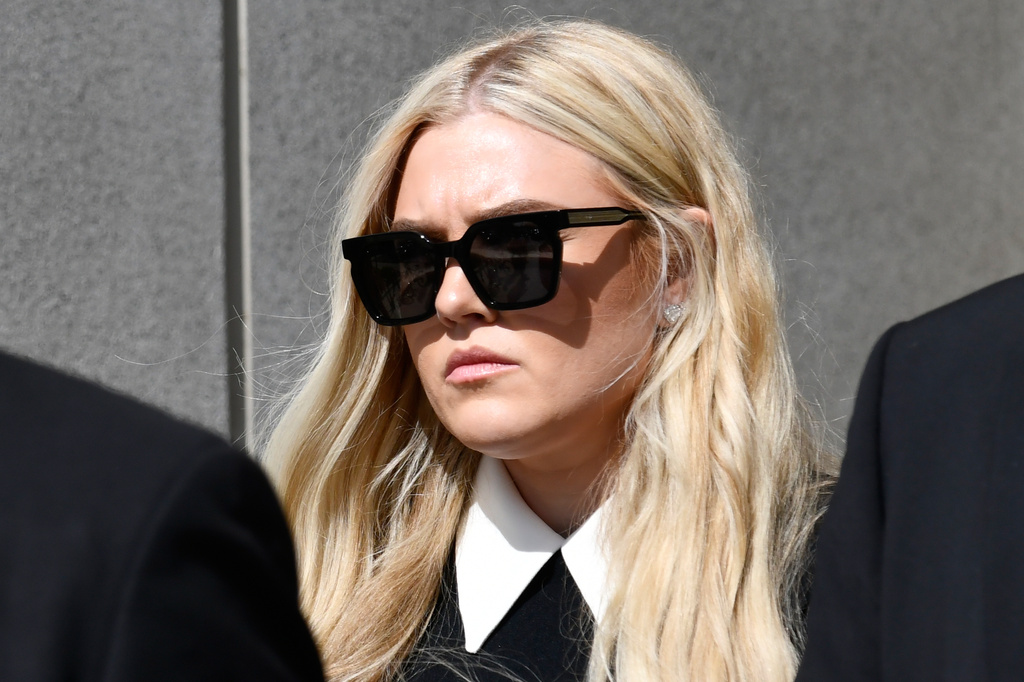 FILE - Erika Kirk leaves the Fourth District Courthouse, July 6, 2026, in Provo, Utah, after a hearing for Tyler Robinson, who is accused in the fatal shooting of Charlie Kirk. (AP Photo/Marielle Scott, File)