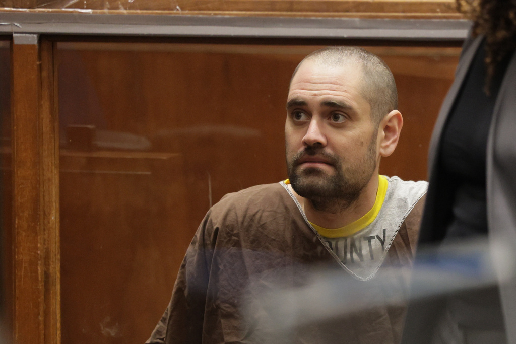 Nick Reiner pleads not guilty today to two counts of first-degree murder in the deaths of his parents, Rob Reiner and Michele Singer Reiner, with public defense attorney, Kimberly Green, during his arraignment on murder charges for the deaths of his parents, Rob and Michele Reiner, Monday, Feb. 23, 2026, in Los Angeles. (Chris Torres/Pool Photo via AP)