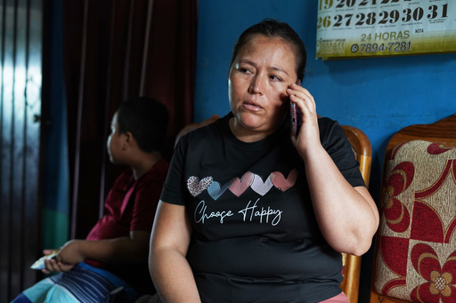 Carmen Gavidia Ramírez, whose sister died in a traffic accident in Jackson County, Georgia, talks on the phone at her home in Tepetitán, El Salvador, Wednesday, Oct. 15, 2025. (AP Photo/Salvador Melendez) Carmen Gavidia Ramírez, whose sister died in a traffic accident in Jackson County, Georgia, talks on the phone at her home in Tepetitán, El Salvador, Wednesday, Oct. 15, 2025. (AP Photo/Salvador Melendez)