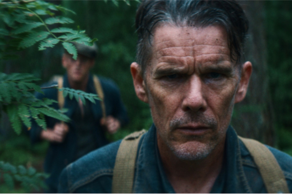 This image released by Vertical shows Ethan Hawke in a scene from "The Weight." (Vertical via AP)