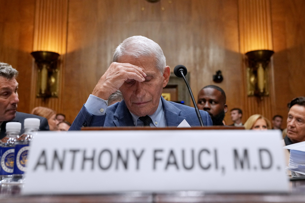 Dr. Anthony Fauci appears before the Senate Homeland Security and Governmental Affairs Committee at the Capitol, Wednesday, July 29, 2026, in Washington. (AP Photo/Allison Robbert)