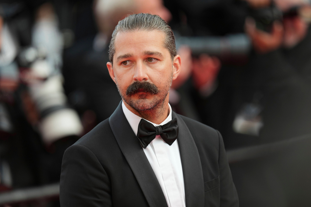 FILE - Shia LaBeouf poses for photographers upon arrival at the premiere of the film 'The Phoenician Scheme' at the 78th international film festival, Cannes, southern France, May 18, 2025. (Photo by Lewis Joly/Invision/AP, File)
