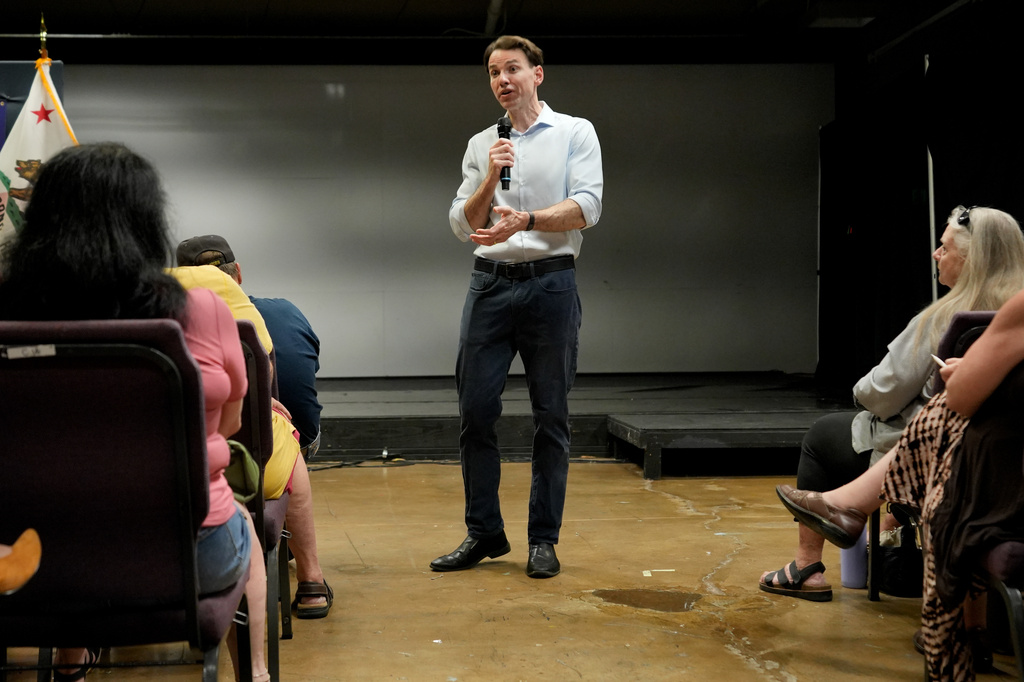 Rep. Kevin Kiley, I-Calif., a candidate for the California 6th District seat in the House of Representatives in the Nov. 3, election, appears at a campaign event in Citrus Heights, Calif., Wednesday, Aug. 5, 2026. (AP Photo/Rich Pedroncelli)