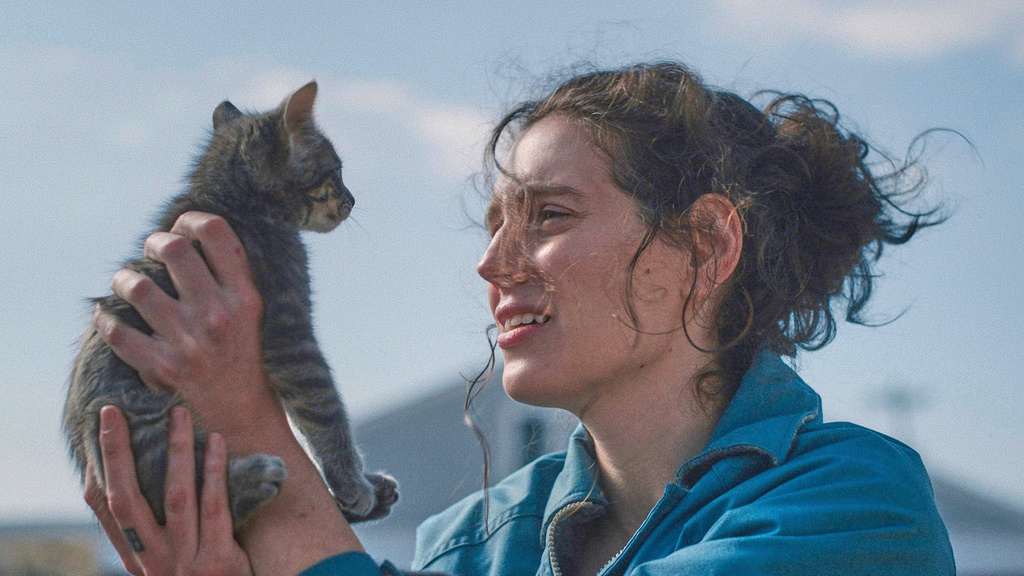 This image released by A24 shows Eva Victor in a scene from "Sorry, Baby." (Mia Cioffy Henry/A24 via AP)