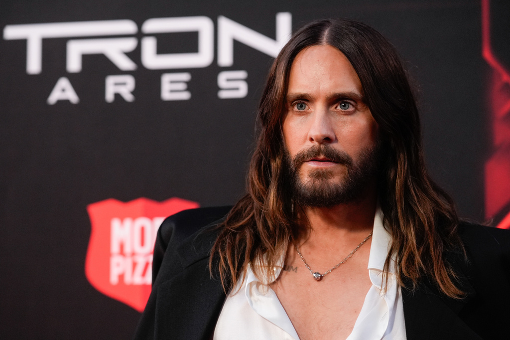 FILE - Jared Leto appears at the premiere of "Tron: Ares" in Los Angeles on Oct. 6, 2025. (AP Photo/Chris Pizzello, File)