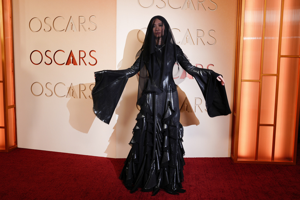 Chloe Zhao arrives at the Oscars on Sunday, March 15, 2026, at the Dolby Theatre in Los Angeles. (Photo by Jordan Strauss/Invision/AP)