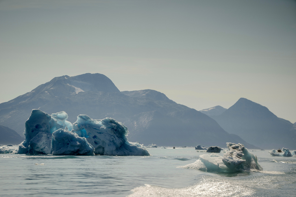 The fjord between Nuuk and Qoornoq on Sunday, Sept. 6, 2026. (Mads Claus Rasmussen/Ritzau Scanpix via AP)