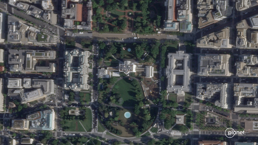 This satellite image from Planet Labs PBC shows the White House in Washington, Sept. 26, 2025, with the East Wing intact before demolition began. (Planet Labs PBC via AP) This satellite image from Planet Labs PBC shows the White House in Washington, Sept. 26, 2025, with the East Wing intact before demolition began. (Planet Labs PBC via AP)