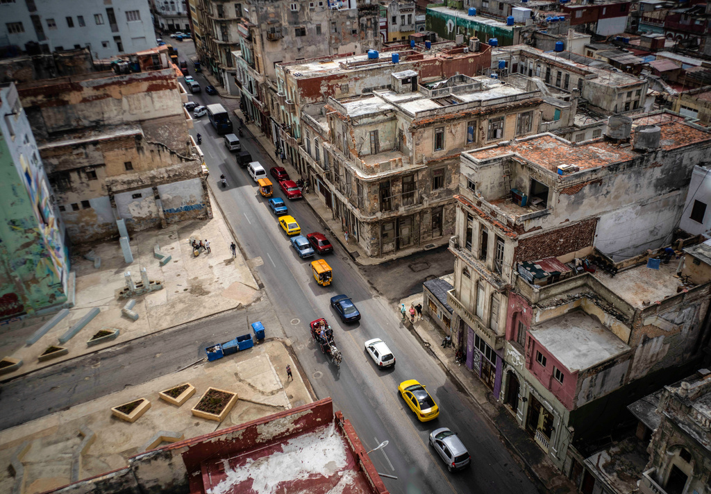 FILE - View of San Lazaro street in Havana, Cuba, Tuesday, March 21, 2023. (AP Photo/Ramon Espinosa, File)
