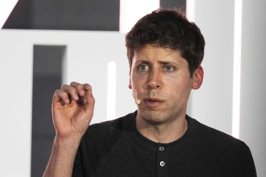File - OpenAI CEO Sam Altman speaks in Abu Dhabi, United Arab Emirates, June 6, 2023. (AP Photo/Jon Gambrell, File)