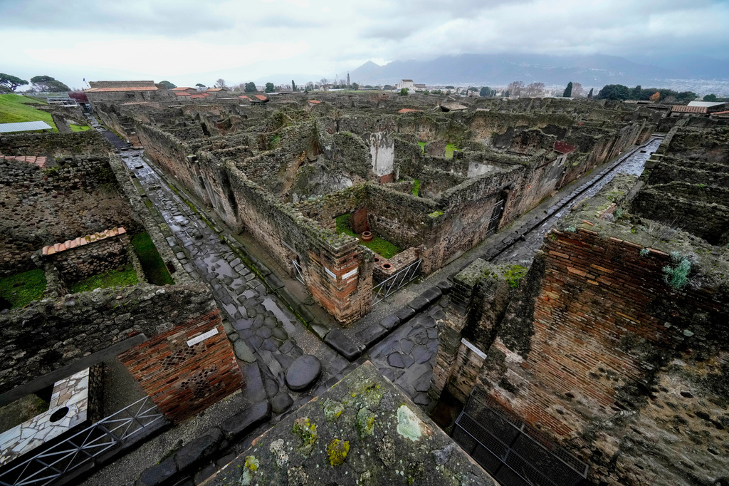 FILE - A view of the Pompeii Archeological Park, near Naples, southern Italy, on Dec. 14, 2022. (AP Photo/Andrew Medichini, File)
