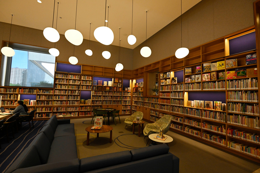 The Chicago Public Library at the Obama Presidential Center in Chicago, Thursday, May 28, 2026. (AP Photo/Paul Beaty)
