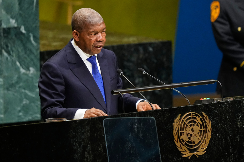 Angola's President João Lourenço speaks during the 81st session of the United Nations General Assembly at United Nations headquarters, Tuesday, Sept. 22, 2026. (AP Photo/Yuki Iwamura)