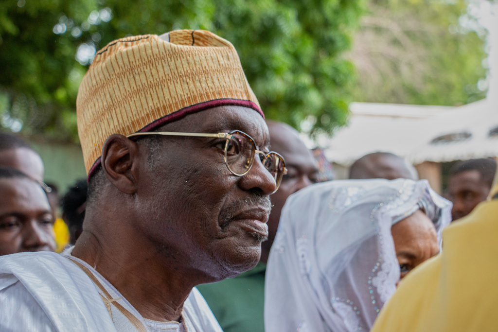 Presidential opposition candidate Issa Tchiroma arrives to casts his ballot at a polling station in Garoua, Cameroon, Sunday, Oct. 12, 2025 (AP Photo / Welba Yamo Pascal)