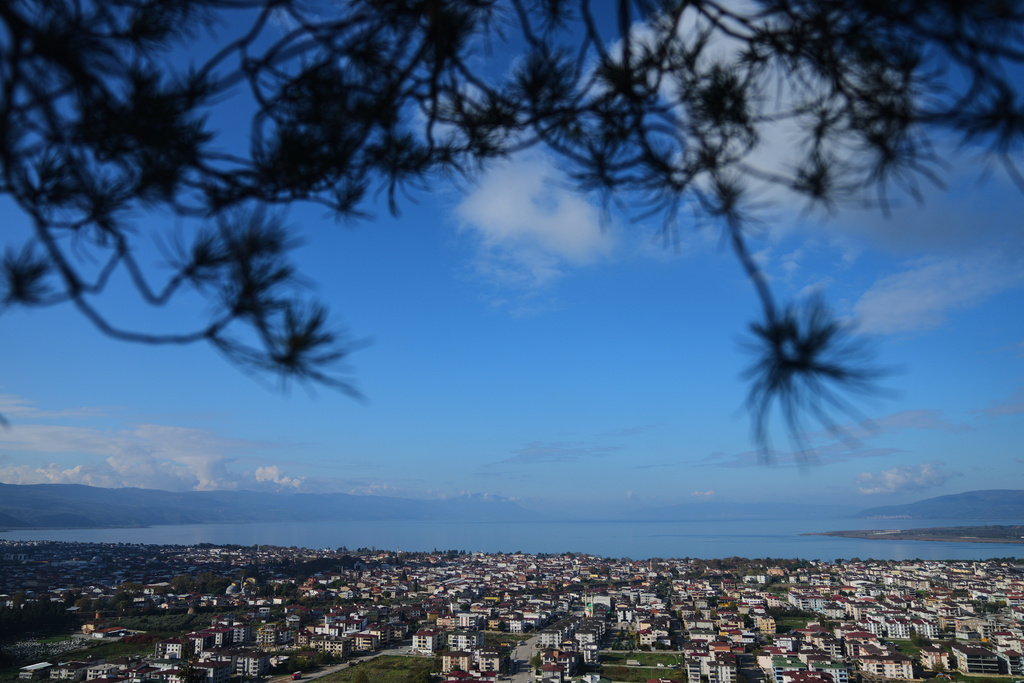 A general view of Iznik, also known by its ancient name Nicaea, northwestern Turkey, Thursday, Nov. 13, 2025, ahead of the visit of Pope Leo XIV to mark the 1,700th anniversary of the First Council of Nicaea. (AP Photo/Francisco Seco)