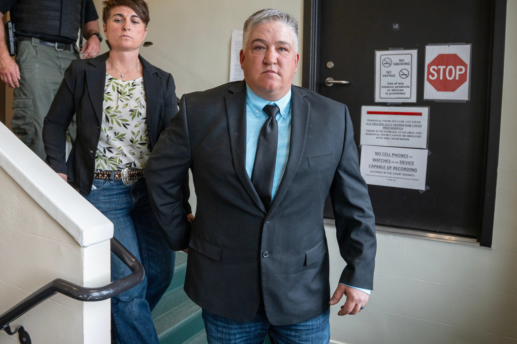 FILE - Cody Roberts, who entered a plea of guilty to felony animal cruelty for allegedly taking a wolf into a Wyoming bar after hitting it with a snowmobile, is seen March 5, 2026, in Pinedale, Wy. (Kathryn Ziesig/Jackson Hole News & Guide via AP, File)