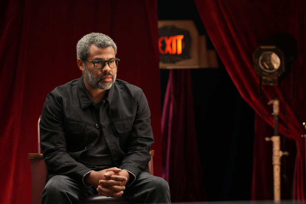 This image released by Peacock shows filmmaker Jordan Peele from the documentary "High Horse: The Black Cowboy." (Troy Harvey/Peacock via AP)