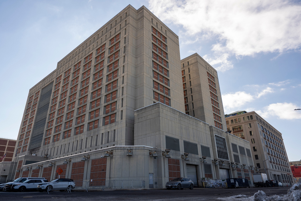 A general view shows Metropolitan Detention Center on Sunday, Jan. 4, 2026, in New York. (AP Photo/Yuki Iwamura)