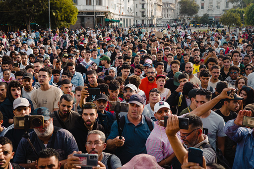People protest against corruption and calling for healthcare and education reform, in Casablanca, Morocco, Thursday, Oct. 2, 2025. (AP Photo) People protest against corruption and calling for healthcare and education reform, in Casablanca, Morocco, Thursday, Oct. 2, 2025. (AP Photo)