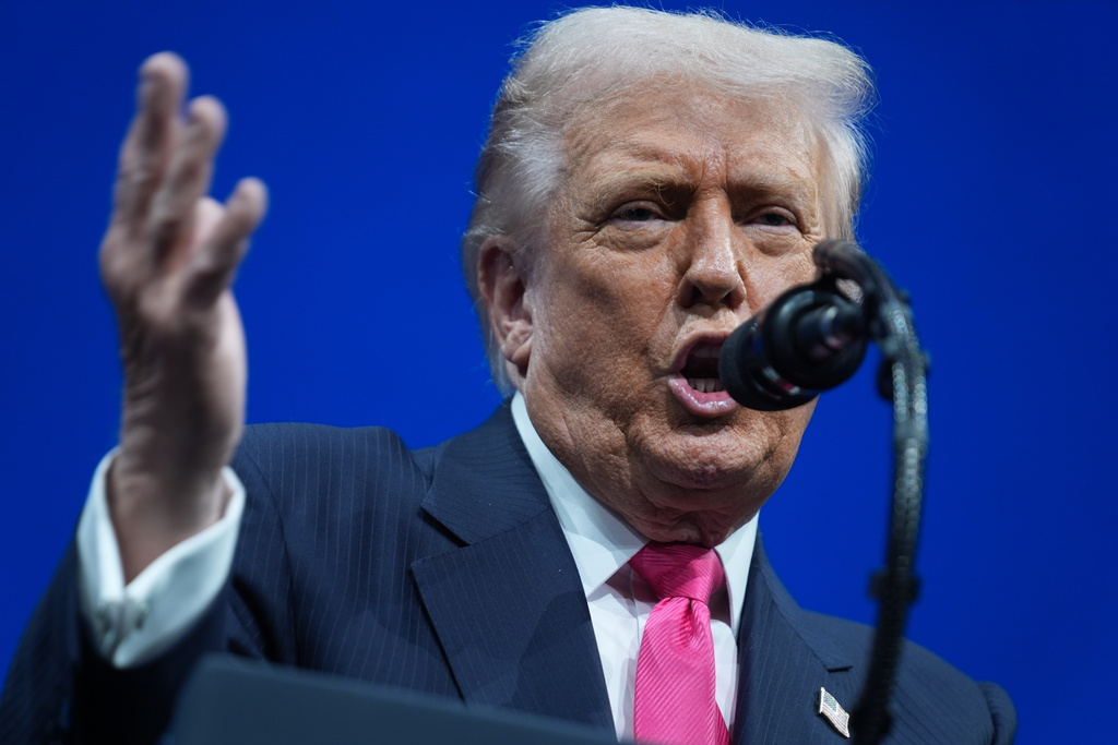 President Donald Trump speaks during the Saudi Investment Forum at the Kennedy Center, Wednesday, Nov. 19, 2025, in Washington. (AP Photo/Evan Vucci)