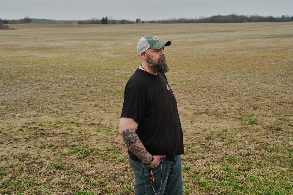 Wayne Greier poses for a portrait Tuesday, March 10, 2026, in Canfield, Ohio. (AP Photo/Joshua A. Bickel)
