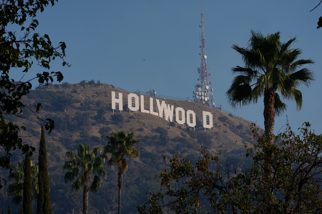 FILE - The Hollywood Sign is seen in Los Angeles, Thursday, Jan. 9, 2025. (AP Photo/Damian Dovarganes, file)