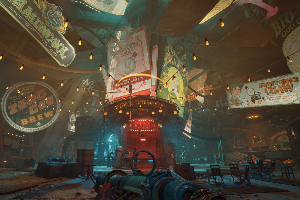 This image released by Xbox Game Studios shows a scene from "The Outer Worlds 2." (Xbox Game Studios via AP)