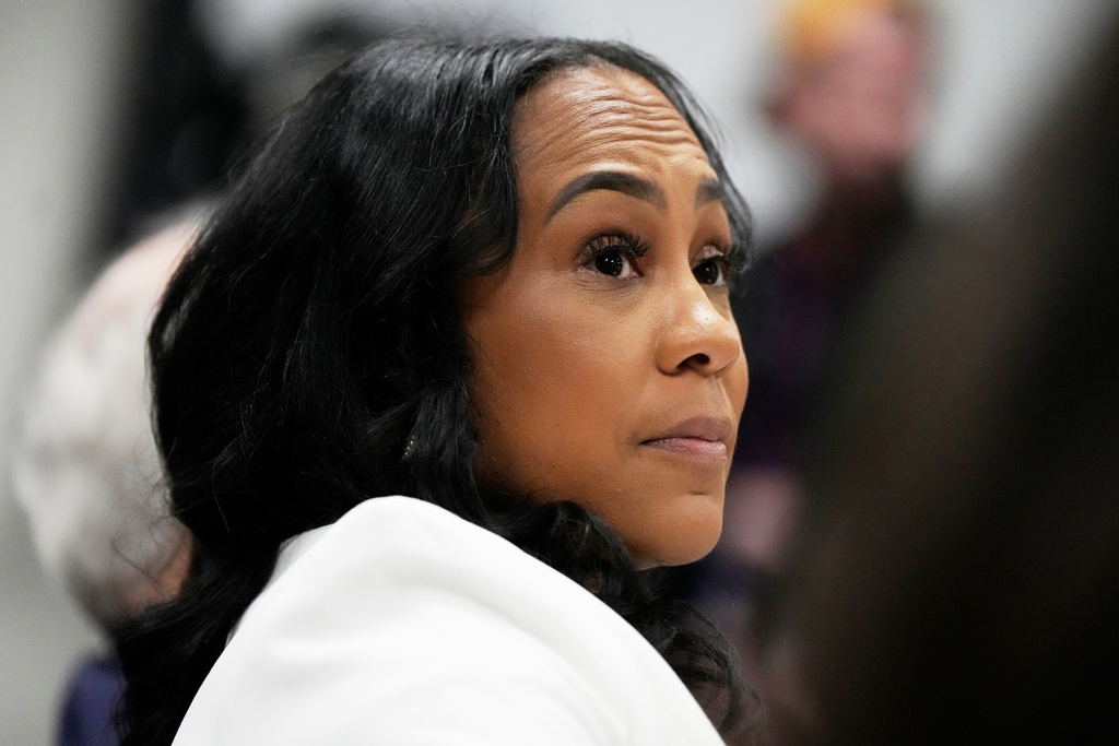 FILE - Fulton County District Attorney Fani Willis is seen at the Georgia State Capitol on Dec. 17, 2025, in Atlanta. (AP Photo/Brynn Anderson, File)
