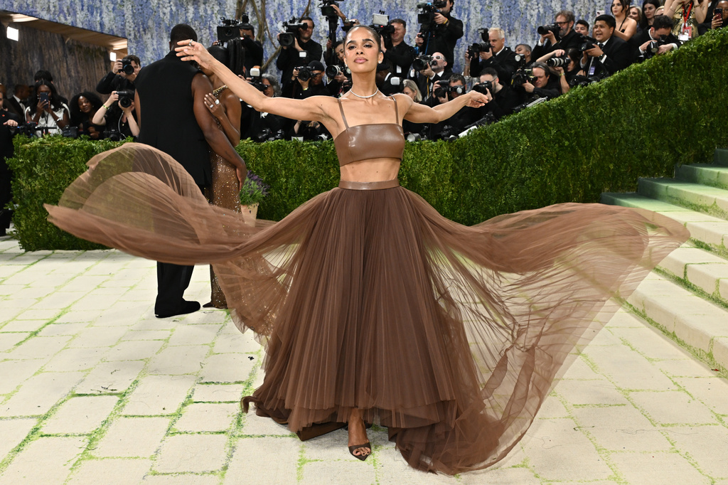 Misty Copeland arrives at The Metropolitan Museum of Art's Costume Institute benefit gala celebrating the opening of the "Costume Art" exhibition on Monday, May 4, 2026, in New York. (Photo by Evan Agostini/Invision/AP)