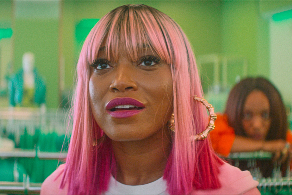 This image released by Neon shows Keke Palmer in a scene from "I Love Boosters." (Neon via AP)