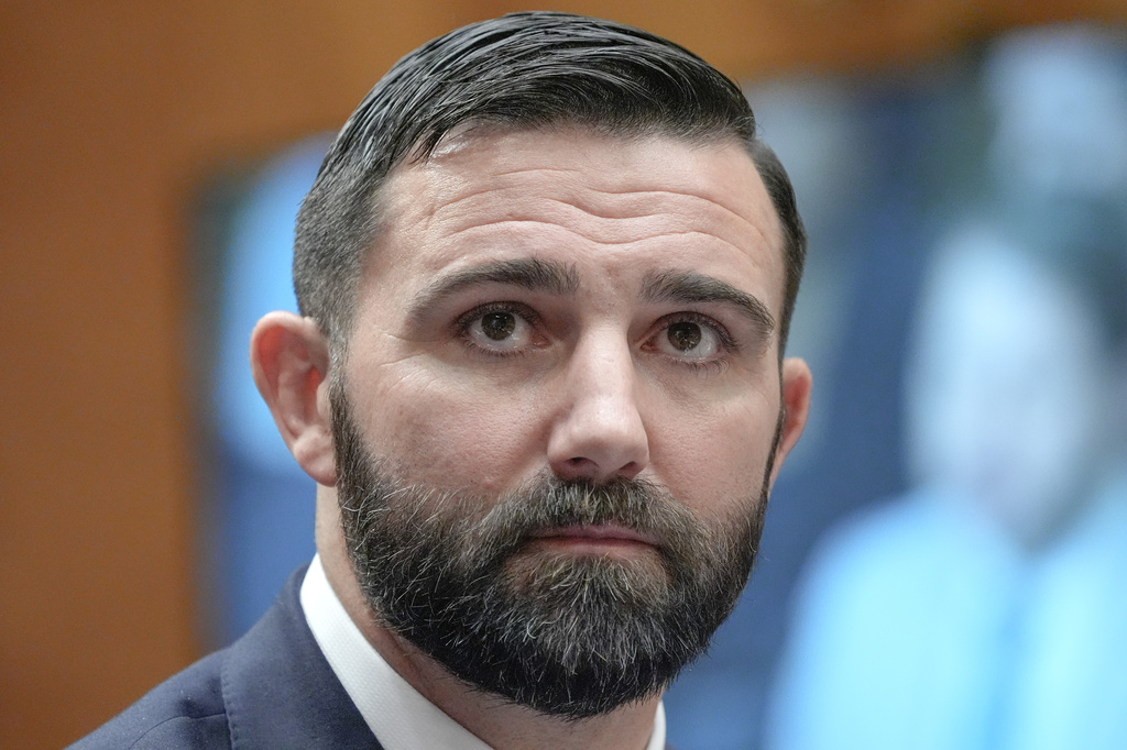 Cameron Hamilton testifies during a Senate Committee on Homeland Security and Government Affairs Committee hearing to examine his nomination to be Administrator of the Federal Emergency Management Agency, Wednesday, June 17, 2026, on Capitol Hill in Washington. (AP Photo/Mariam Zuhaib)