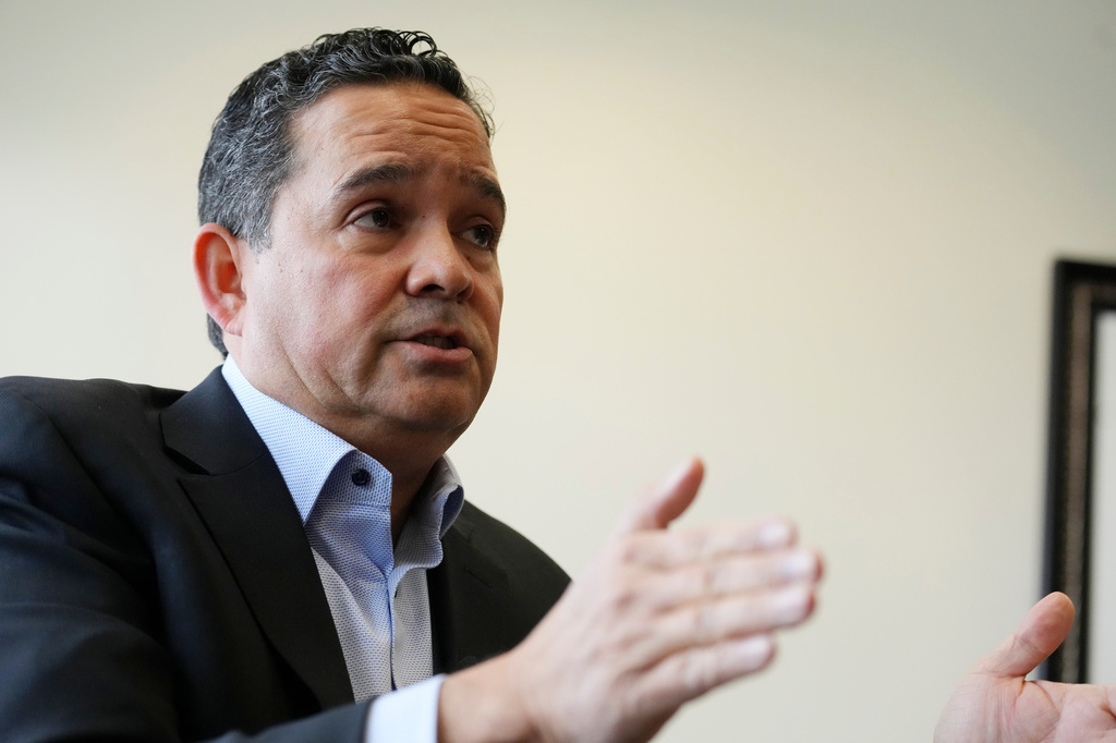 Attorney Robert Pastor discusses a lawsuit he filed regarding the December 2022 death of a 9-year-old boy after staying at a group home operated by Sunshine Residential Homes, in Phoenix on Wednesday, Jan. 29, 2025. (AP Photo/Ross D. Franklin)