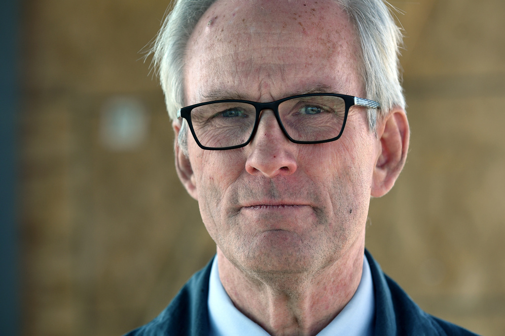 Michael Hesse, president of the Denver Police Museum, poses for a portrait in Denver, Tuesday, Oct. 28, 2025. (AP Photo/Thomas Peipert)