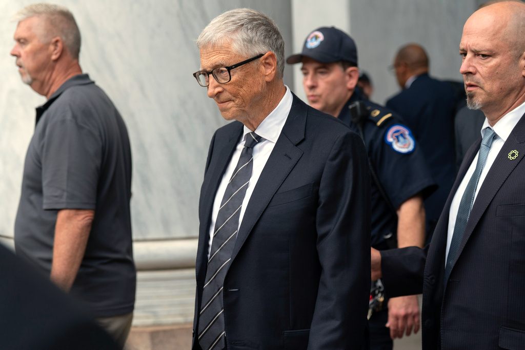 Bill Gates, co-founder of Microsoft, leaves after a closed-door interview with the House Oversight Committee investigating convicted sex offender Jeffrey Epstein, on Capitol Hill, Wednesday, June 10, 2026, in Washington. (AP Photo/Jose Luis Magana)